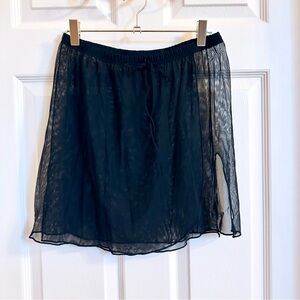 Black J Valdi mesh skirt